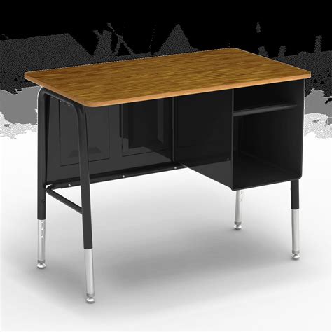 765 series jr. executive desk w/ metal book box|Virco 765 Series Jr. Executive Desk, 20″ x 34″ .